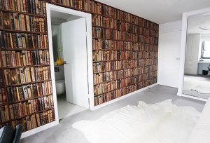 Bookshelf Wallpaper - Create The Look Of A Home Library - Wow Wallpaper  Hanging