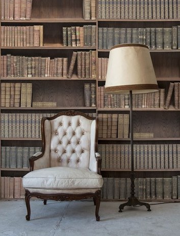 Bookshelf Wallpaper Create The Look Of A Home Library Wow